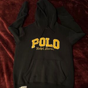 Polo by Ralph Lauren Black and Gold Hoodie